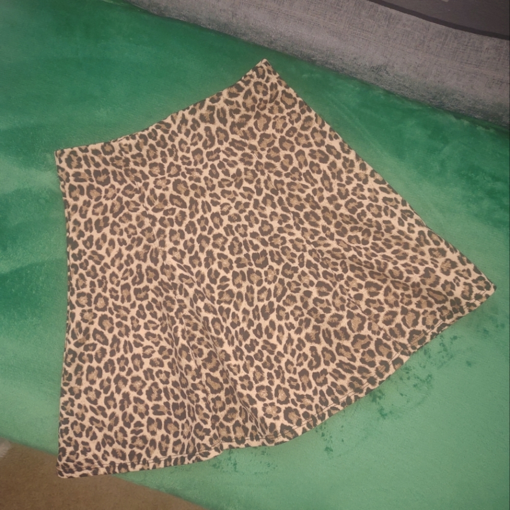 Leopard Print Skirt